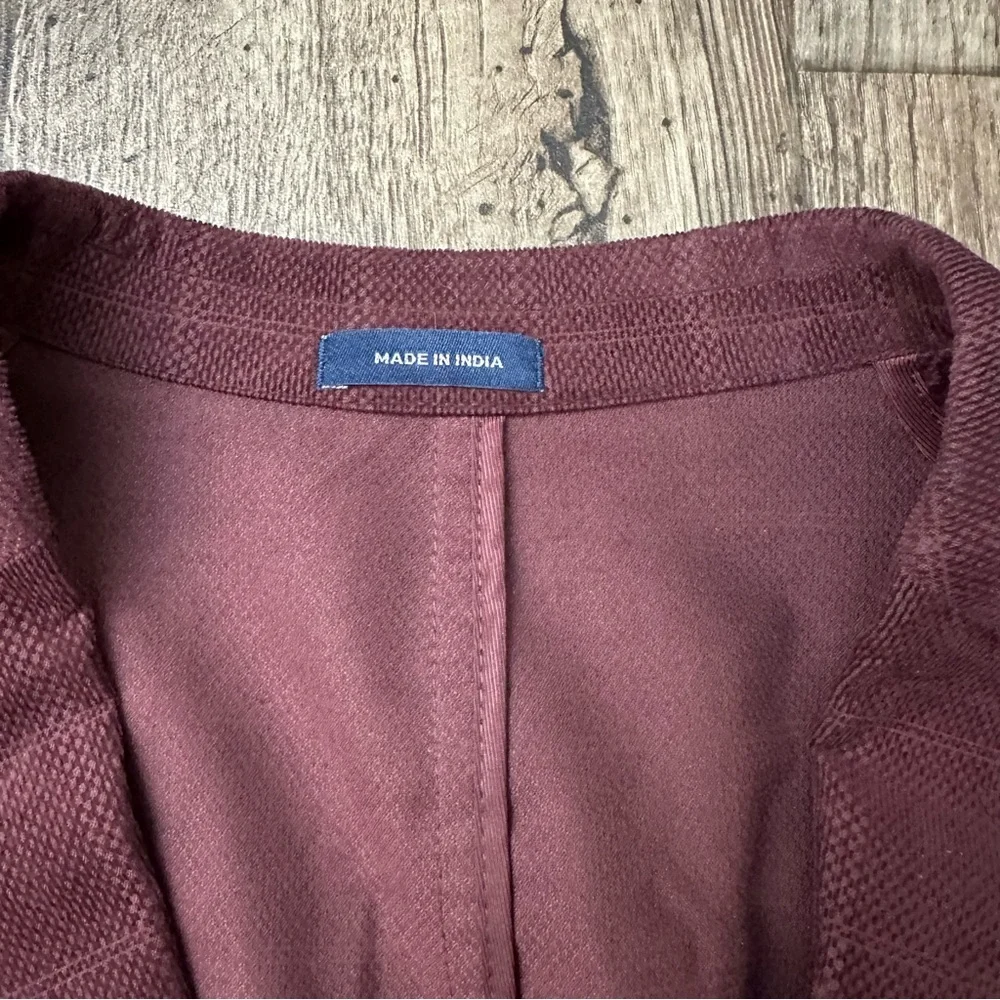 Stafford Sport Coat Classic Corduroy Sport Coat Blazer Men’s Sz 42 Reg Burgundy